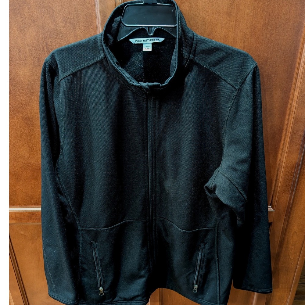Port Authority‎ Ladies Full Zip Fleece Jacket Black Casual Comfort Size XXL